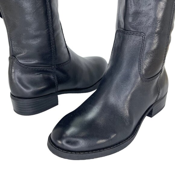 International Concepts Fawne Black Leather Knee High Womens Boots Size 5M - Picture 6 of 14